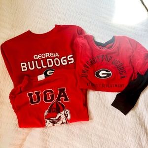 LOT of kids GA bulldog Attire